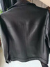 皮爾卡丹（pierre cardin）2024秋季新款海寧真皮皮衣男士短款皮夾克時(shí)尚休閑翻領(lǐng)皮外套青年 黑色 XL 175 曬單實(shí)拍圖