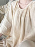 MOXTOC輕奢睡衣女純棉長(cháng)袖長(cháng)褲兩件裝寬松舒適家居服套裝可外穿禮物 圖片色 M （建議90~125斤） 曬單實(shí)拍圖