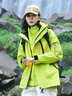 JEEP SPIRIT熒光綠三合一沖鋒衣男女2025新款可拆卸內(nèi)膽秋冬兩件套防水登山服 熒光綠【春秋單外套】 XS 高檔男裝 曬單實(shí)拍圖