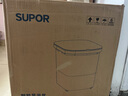 蘇泊爾（SUPOR）泡腳桶足浴盆電動(dòng)洗腳盆過(guò)膝深桶恒溫加熱全自動(dòng)按摩2025實(shí)用教師節生日禮物送媽媽爸爸長(cháng)輩老人 【高深桶頂配款】漏電保護插頭-噴淋沖浪-地漏口排水 曬單實(shí)拍圖