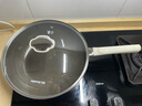 九陽(yáng)（Joyoung）炒鍋炒菜不粘鍋平底鍋煎鍋有鈦鍋電磁爐燃?xì)馔ㄓ?氟鈦瓷玉棠30cm 曬單實(shí)拍圖