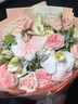 領(lǐng)香教師節鮮花速遞蝴蝶蘭玫瑰花束生日禮物表白送女友全國同城配送 粉玫瑰蝴蝶蘭混搭花束 曬單實(shí)拍圖