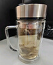 富光雙層玻璃杯支持團購定制泡茶杯辦公杯帶把 大容量男女水杯子580ML 曬單實拍圖