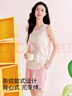 貓人（MiiOW）女士睡衣女【純棉抗菌】春夏t恤背心無(wú)袖情侶款家居服套裝可外穿 曬單實(shí)拍圖