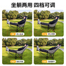 小魔折疊躺椅 戶外折疊椅坐躺兩用露營椅子辦公室午休椅午睡床 流沙金 曬單實拍圖