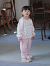 G.DUCKKIDS女童裝運(yùn)動(dòng)套裝洋氣秋裝2025新款女寶春秋季衛(wèi)衣小女孩休閑兩件套 粉紅色 80 cm 曬單實(shí)拍圖