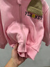 G.DUCKKIDS女童外套春秋新款洋氣兒童小熊衛(wèi)衣開衫可愛小女孩衣服中小童風衣 粉色 140 適合130-140cm年齡9-10歲 曬單實拍圖