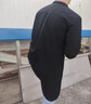 羅蒙春秋季男士新品潮流修身百搭風(fēng)衣立領(lǐng)中長(cháng)款披風(fēng)男裝衣服薄款外套 黑色 XL 【120-135斤】 曬單實(shí)拍圖