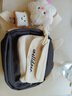 盛菲曼新款軟萌單肩斜挎包大兒童可愛(ài)包包學(xué)生小包包通勤手機背包女 黑色【白星豬+小吐司徽章】 曬單實(shí)拍圖