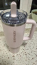STANLEY巨無霸杯PRO吸管杯水杯保溫杯不銹鋼杯子大容量辦公1.18L-晶粉色 曬單實拍圖