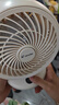 海爾（Haier）可充電電風(fēng)扇臺(tái)式風(fēng)扇桌面家用小型臺(tái)扇小風(fēng)扇輕音廚房壁扇宿舍臥室辦公搖頭渦輪空氣循環(huán)扇 基礎(chǔ)款LSF-CM101(W) 曬單實(shí)拍圖
