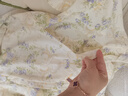 芬也（FENYE）[送胸墊]哺乳衣純棉月子服秋冬產(chǎn)后喂奶衣A類孕婦睡衣家居服套裝 花簇樂章【自然低敏 奢寵純棉】 L 曬單實拍圖