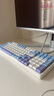 VGN V98Pro V3 三模客制化鍵盤 Gasket結(jié)構(gòu) 全鍵熱插拔 RGB輕音辦公電競游戲低延遲 極地狐軸 海鹽 曬單實拍圖