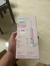 飛利浦（PHILIPS）兒童電動(dòng)牙刷 送男孩女孩生日禮物 適用4-6-12歲 聲波震動(dòng) 2種模式 自帶2支刷頭粉HX2432/02 曬單實(shí)拍圖