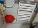 金旗艦暖氣片鋼制家用水暖衛生間帶筐小背簍暖氣片散熱器壁掛式毛巾架 鋼制平板-高 600mm*440mm 白色 曬單實(shí)拍圖