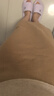 茵曼（INMAN）開衩針織半身裙冬季女裝新款高腰修身直筒包臀裙子 駝色 M 曬單實拍圖