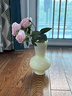 斤慕花瓶輕奢中古芬頓玻璃花器客廳水養(yǎng)鮮花插花民宿設(shè)計感擺件 花瓶1523小肚（奶白） 曬單實拍圖