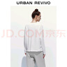 UR2025秋季新款女裝鬼馬童趣休閑手繪印花長(cháng)袖T恤UYL450247 本白 (面料微透) XS 曬單實(shí)拍圖