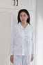 ARTFULMOM英國純棉月子服孕婦睡衣2025新款春秋季產(chǎn)后哺乳十月份家居服套裝 淺藍萌鴨 L【推薦體重：100-120斤】 曬單實拍圖