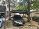 美凌時尚家戶外遮陽棚停車棚雨棚酒席帳篷擺攤防曬防雨養(yǎng)殖大棚大排檔門面 墨綠色加厚油布 3米寬X5米長(4加厚腳) 曬單實拍圖