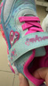 Skechers斯凱奇兒童寶寶閃燈鞋春秋新款女寶亮燈休閑鞋小童運動(dòng)鞋302696N 淺藍色/多彩色/LBMT 25 曬單實(shí)拍圖