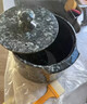 致仕（ZISIZ）西藏墨脫石鍋手工制作天然皂石辛鄉石鍋家用煲湯燉鍋養生煲湯鍋 25cm cm 經(jīng)典款【圓度25深度17 】1 曬單實(shí)拍圖