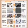 椅品匯辦公椅舒適久坐不累學(xué)生學(xué)習(xí)椅人體工學(xué)護(hù)腰家用靠背弓形電腦椅子 【升降調(diào)節(jié)腰托】白框灰+頭枕 曬單實(shí)拍圖