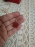 KARZUMYA瑪瑙吊墜無(wú)事牌天然紅色玉髓方糖項鏈中式純銀鎖骨鏈女長(cháng)款毛衣鏈 天然紅瑪瑙項鏈【配證書(shū)】 曬單實(shí)拍圖