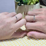 紀(jì)思梵輕奢情侶戒指男女款高級(jí)求婚對(duì)戒女周年紀(jì)念日生日禮物送女友老婆 偏愛情侶對(duì)戒【定制刻字】 曬單實(shí)拍圖