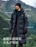 伯希和（Pelliot）[極光MAX]鵝絨羽絨服長(cháng)款冬季男戶(hù)外連帽保暖加厚外套11340805黑L 曬單實(shí)拍圖