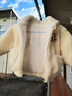 G.DUCKKIDS小黃鴨兒童外套秋冬防寒保暖棉服加厚寶寶連帽棉襖 白色 73CM 曬單實(shí)拍圖