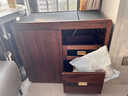 楨踔胡桃木茶水柜實(shí)木邊柜燒水一體輕奢現代移動(dòng)茶幾小戶(hù)型小茶臺桌 抽屜茶柜+石蓋板 曬單實(shí)拍圖