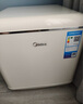 美的（Midea）46L 冰可可單門冰箱復(fù)古易嵌冷藏中小型家用宿舍家居租房家電 奶酪小方 BC-46MR 曬單實(shí)拍圖