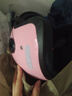 AD新國標認證電動(dòng)車(chē)頭盔男女士四季通用電瓶車(chē)安全帽女款冬季保暖防霧騎行輕便半盔女款冬天圍巾頭盔 新國標【淡粉】透明 均碼 曬單實(shí)拍圖