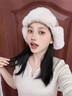 COMPLETE GOOSE大鵝加厚雷鋒帽子女冬季保暖帽東北防風(fēng)護耳帽加厚加絨毛絨帽男潮 天藍色拼接 曬單實(shí)拍圖