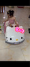 技速哈嘍Kitty兒童電動(dòng)車(chē)四輪玩具車(chē)可坐人帶遙控kt汽車(chē)女孩生日禮物 新款KT貓烤漆粉：全功能超威電瓶 曬單實(shí)拍圖