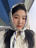 JIOESC頭巾女法式高級感薄款出游遮陽包頭巾沙灘海邊拍照防曬絲巾小方巾 可做披肩 70*70 曬單實(shí)拍圖