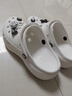 卡駱馳（crocs）經(jīng)典云朵clog洞洞鞋女鞋戶外涼鞋拖鞋厚底涼拖 206750-100 W7 曬單實拍圖