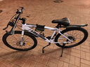 金武端自行車(chē)成人山地車(chē)公路賽車(chē)單車(chē)騎行變速超輕越野中學(xué)生初中青少年 頂配版-輻條輪-白黑色 26寸24速 曬單實(shí)拍圖