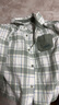 戴維貝拉兒童襯衫男童格子襯衣男寶寶秋裝棉上衣童裝 曬單實(shí)拍圖