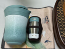 膳魔師（THERMOS）茶旅套裝戶(hù)外露營(yíng)旅行茶具便攜辦公保溫茶壺茶杯教師節禮物TCMU 【升級涂層內膽-熱賣(mài)推薦】豆青 曬單實(shí)拍圖