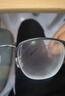 依視路（ESSILOR）鉆晶膜御A4防藍光膜巖近視眼鏡片男女眼鏡框多款可選配膜致 鈦架-全框-OF005-黑槍色 鏡框+鉆晶膜巖 1.60依視路非球面鏡片 曬單實(shí)拍圖