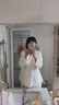 嫚熙（EMXEE）【新品】秋冬哺乳衣外出純棉孕婦自帶胸墊睡衣月子服產(chǎn)后家居服 【可拆卸杯墊】奶昔黃 L 曬單實(shí)拍圖