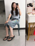 七色紡人字拖男夏季情侶女士醫(yī)護(hù)防滑外穿踩屎感夾腳戶外軟底涼拖鞋男士 白色 40-41 【京東直達(dá)更好服務(wù)】 曬單實(shí)拍圖