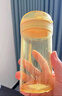 特百惠（Tupperware）晶彩mini塑料杯280ML 男女學(xué)生夏季水杯子兒童雙飲口便攜 奶油黃 曬單實(shí)拍圖
