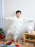 威爾貝魯（WELLBER）恒溫睡袋嬰幼兒1-3歲蠶絲睡衣秋冬兒童寶寶防踢被薄夾棉 海底2XL 曬單實(shí)拍圖