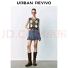 UR2025秋季新款女裝復古撞色菱格蝴蝶結無(wú)袖針織衫UYY950030 咖棕 S 曬單實(shí)拍圖