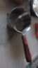熱油小鍋潑油鍋加厚不銹鋼木柄防燙帶刻度雙倒流口不掛油無涂層 【木柄】爆款300ml 曬單實拍圖