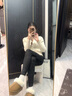 笙格兒德絨秋褲女加絨打底褲春薄絨褲內(nèi)穿大碼緊身線褲保暖褲子女秋冬季 黑色 L(95-115)斤 曬單實拍圖