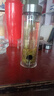 希諾（HEENOOR）雙層玻璃杯男士高檔保溫車載水杯家用隔熱大容量茶杯定制新年送禮 6607-410毫升+較大款 假一罰萬 曬單實(shí)拍圖